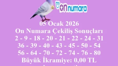 05 Ocak 2026 On Numara Çekiliş Sonuçları